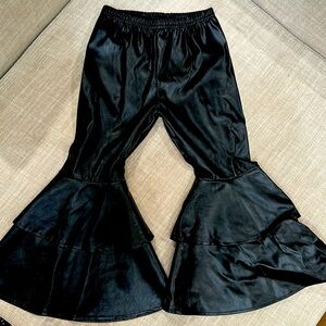 Pleather bell bottoms